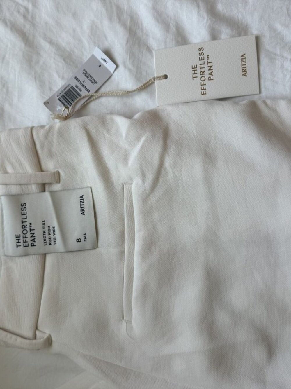 NWT Aritzia Wilfred The Effortless Pant Light Birch Size 8 Tall